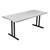 Alulite Aluminum Folding Table (30" W x 72" L) - Silver